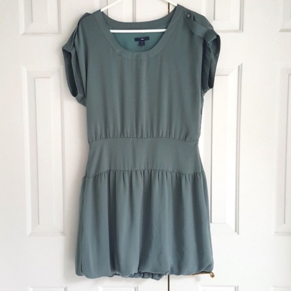[NWT] GAP | Teal bubble hem Dress - Picture 1 of 5